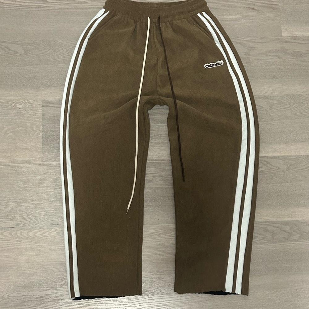 Vintage wide leg brown sweatpants